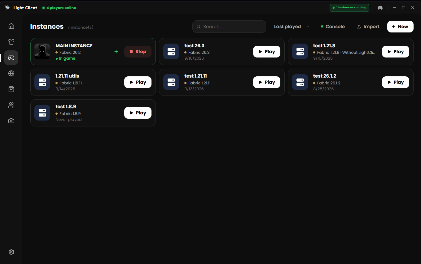 SharkClient - Instances